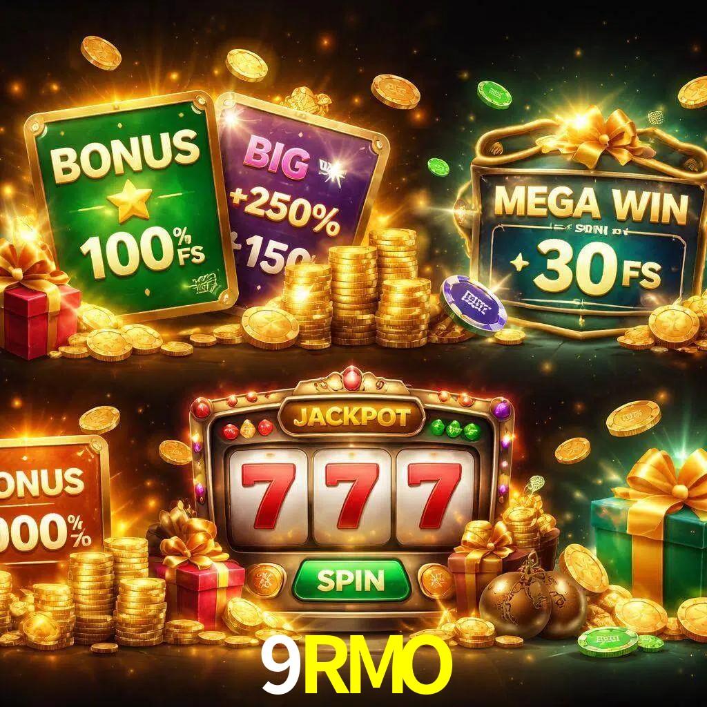 Tipos de bonos 9RMO incluyendo recompensas de bienvenida y promociones continuas